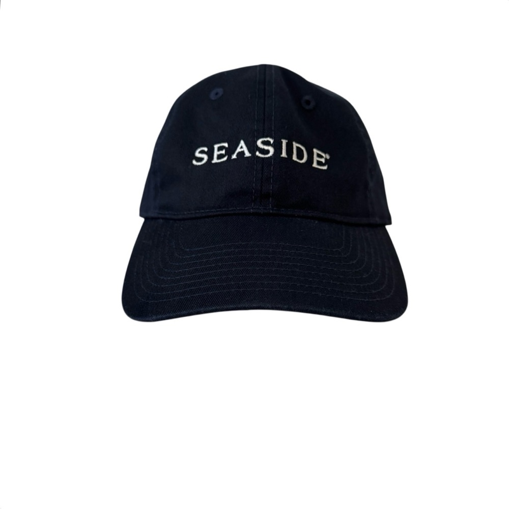 Seaside‎ Embroidered Adjustable Baseball Cap Navy Blue White - Picture 5 of 11